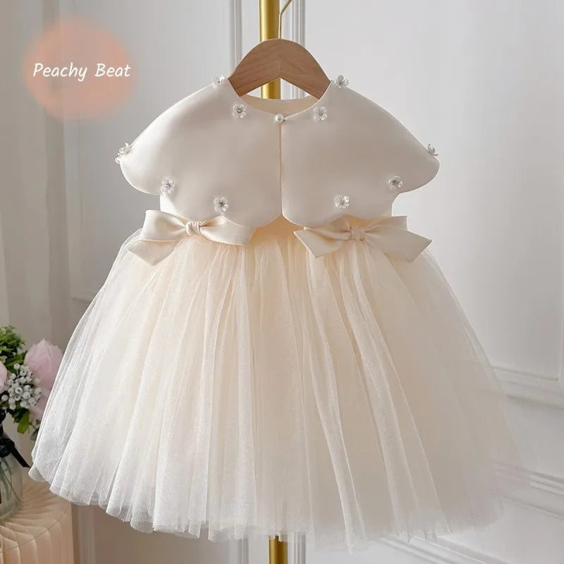 Ivory Pearl Petal Dress