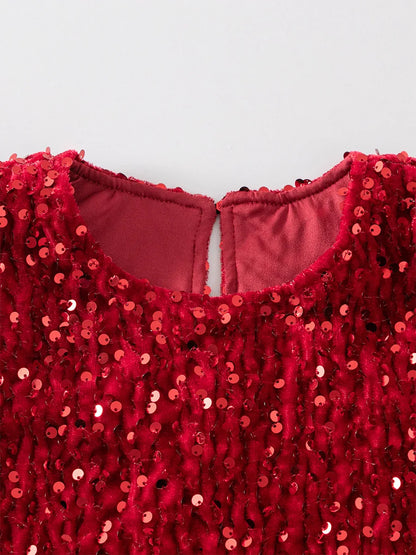 Red Sparkle Tutu Dress