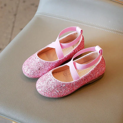 Sparkle Twirl Glitter Ballerina Shoes