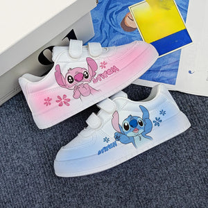 Kids Cartoon Sneakers – Blue & Pink