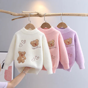 Teddy Patch Knit Sweater