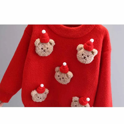 Kids’ Christmas Bear Sweater