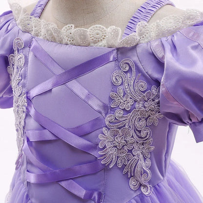Purple Fairytale Princess Costume with Accessories