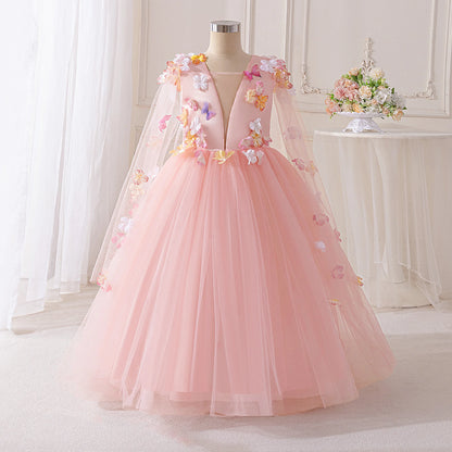 Girls Flower Fairy Princess Dress