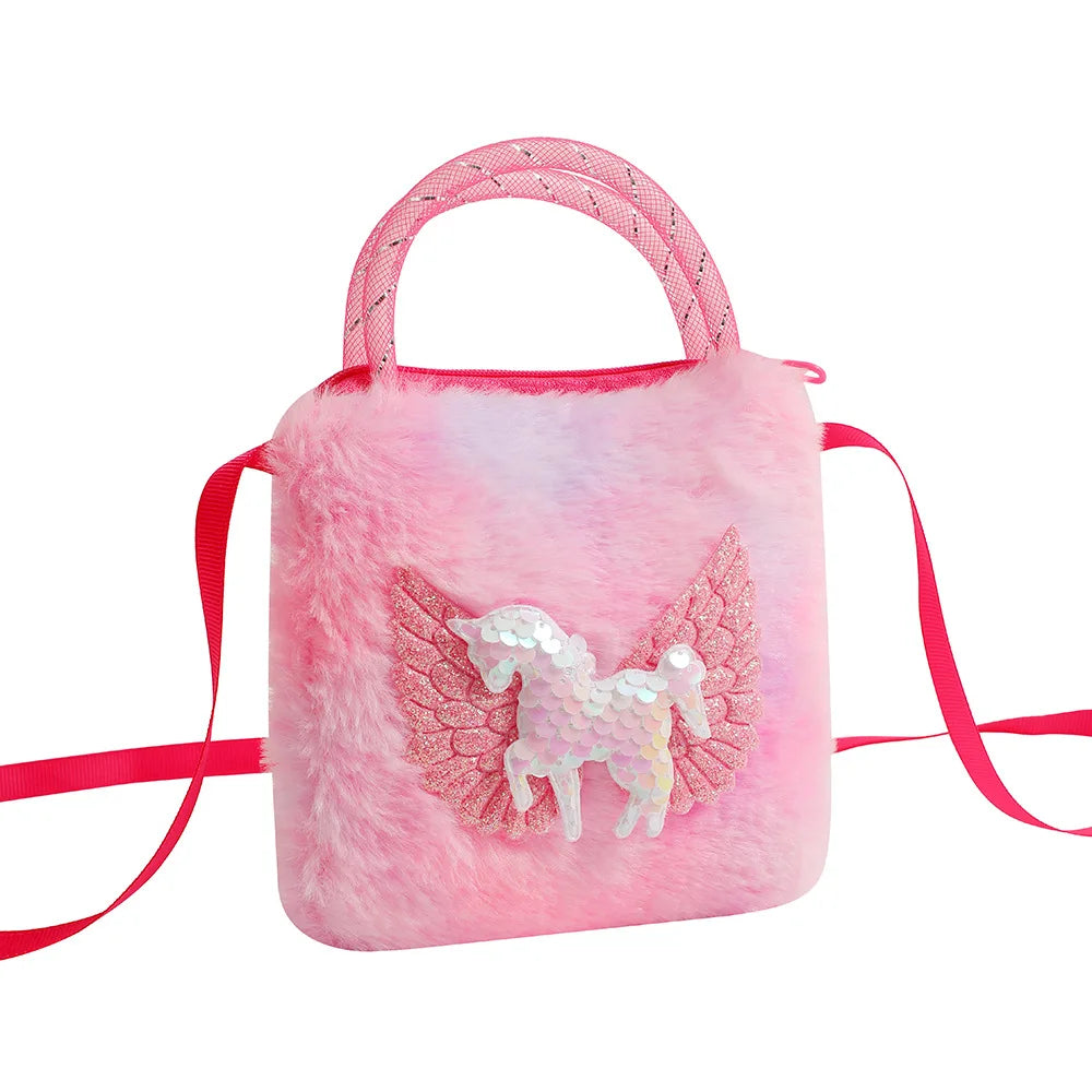 Plush Unicorn Kids Handbag