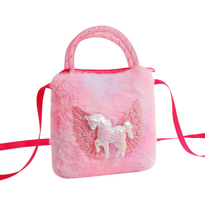 Plush Unicorn Kids Handbag