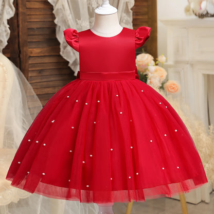 Vestido de fiesta rojo Alice para niñas