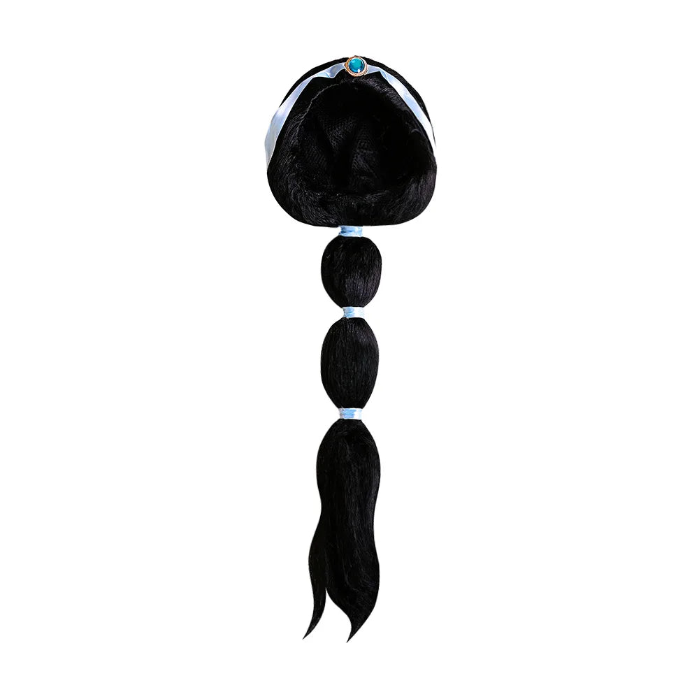 Wüstenprinzessin-Accessoire-Set – Perücke, Krone, Wunderlampe und Schmuck