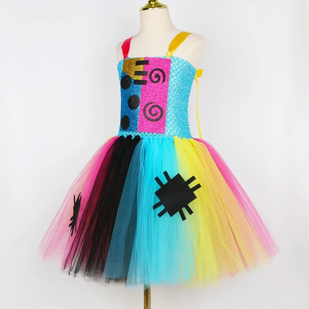 Colorful Patchwork Girl Costume