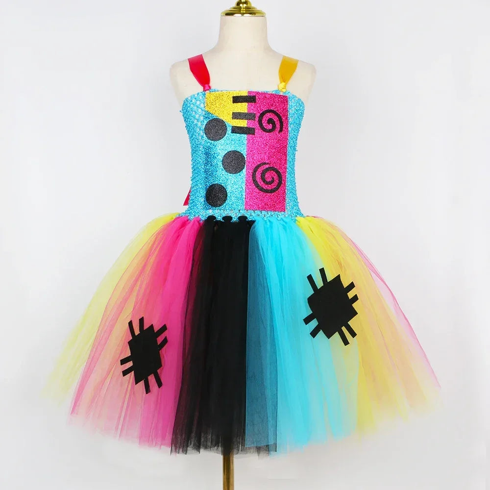 Colorful Patchwork Girl Costume