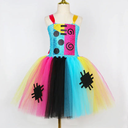 Colorful Patchwork Girl Costume