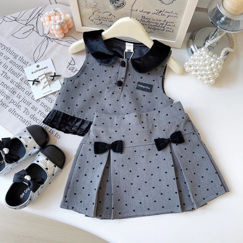 Elegance Grey Girls Set