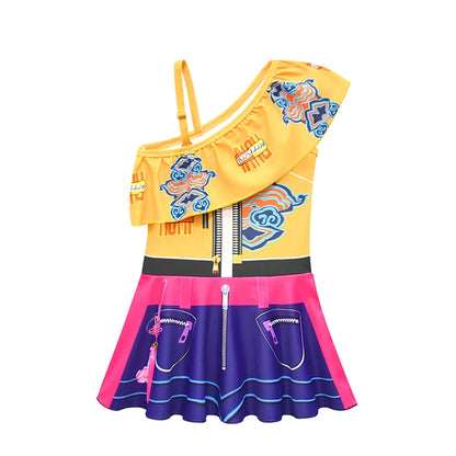Girls’ Golden Stage K-Pop Warrior Swimsuit