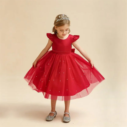Vestido de fiesta rojo Alice para niñas