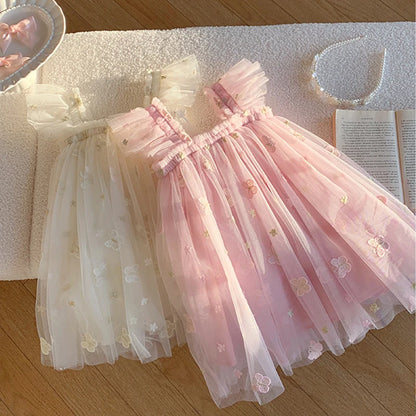 Girls’ Butterfly Tulle Princess Dress