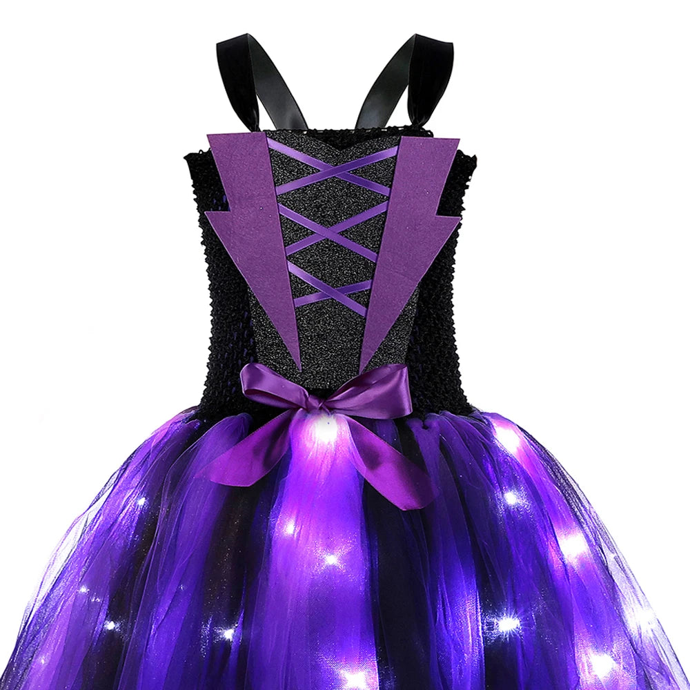 Light Up Witch Costume Dress for Girls
