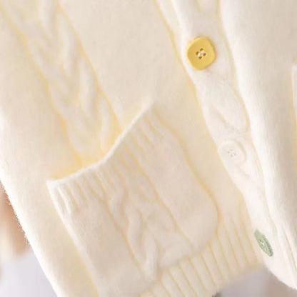 Gilet classico in maglia con bottoni