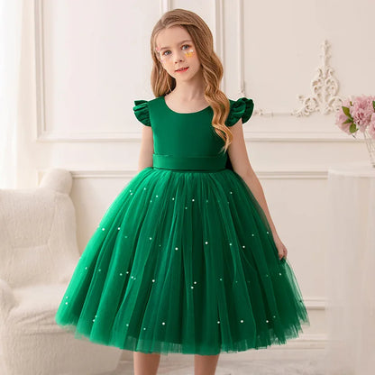 Vestido de fiesta para niñas mayas