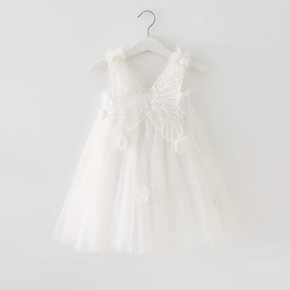 Girls’ Butterfly Fairy Dress with Wings