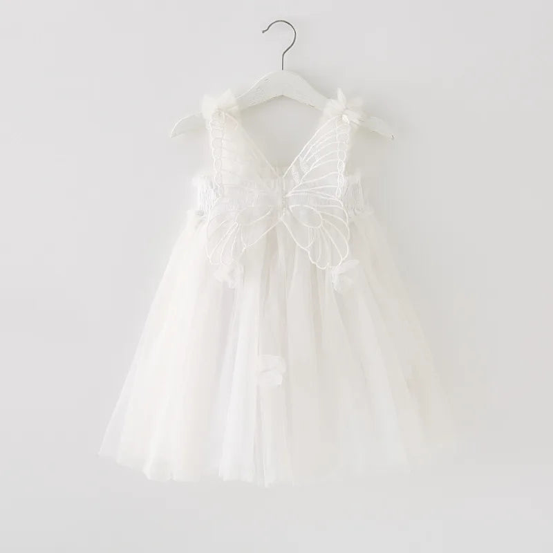 Girls’ Butterfly Fairy Dress with Wings