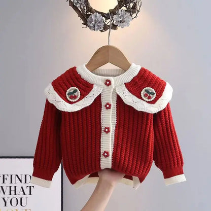 Berry Sweet Knitted Cardigan