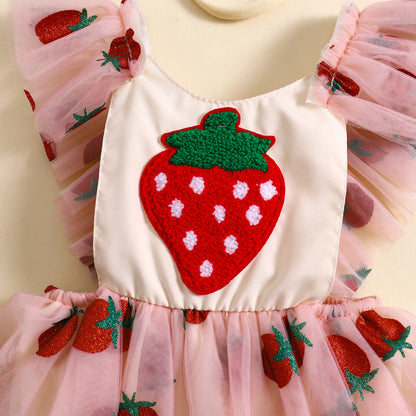 Erdbeerkuss Baby Strampler Set