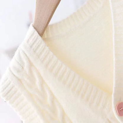 Gilet classico in maglia con bottoni