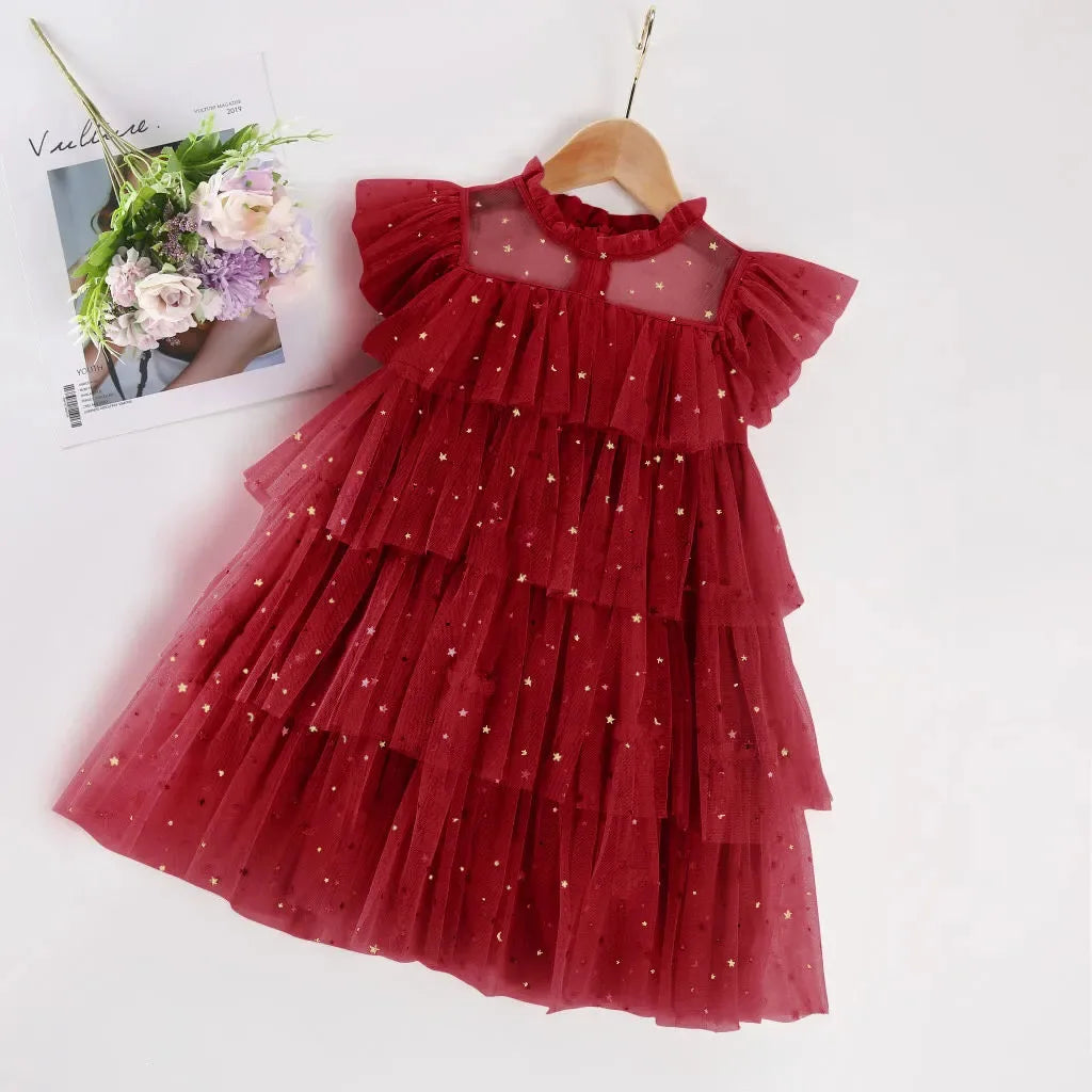 Starry Christmas Tulle Dress