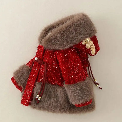 Holiday Glow Sequin Coat