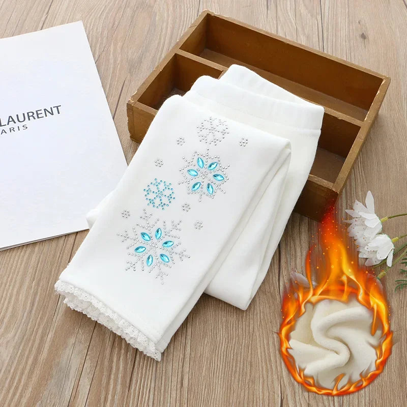 Frosty Sparkle Winter-Leggings