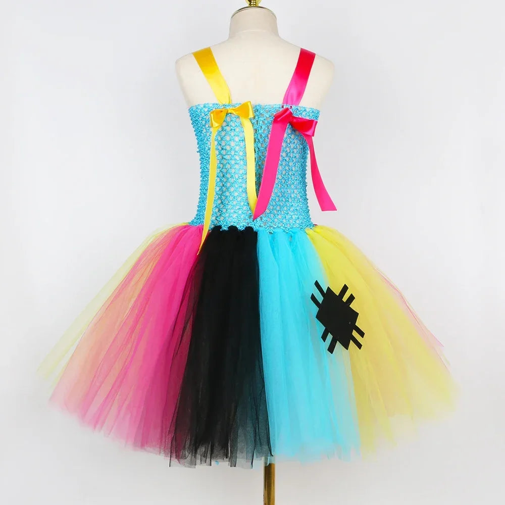 Colorful Patchwork Girl Costume
