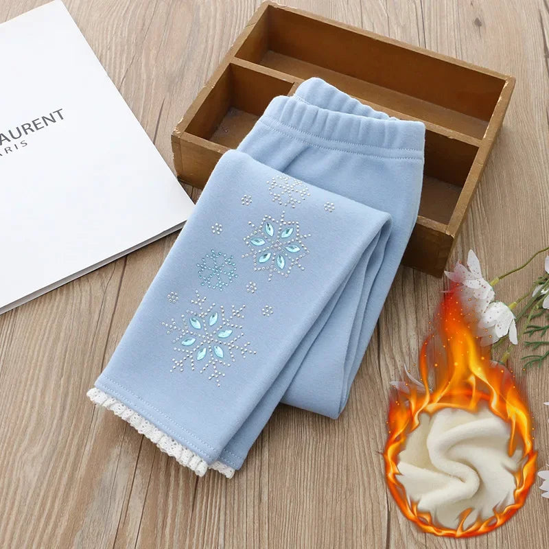 Frosty Sparkle Winter-Leggings