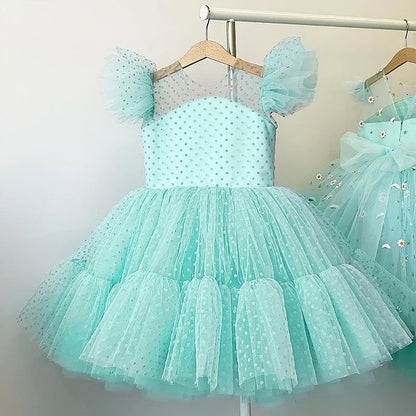 Vestido de fiesta infantil de tul – Colores 