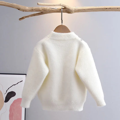 Teddy Patch Knit Sweater