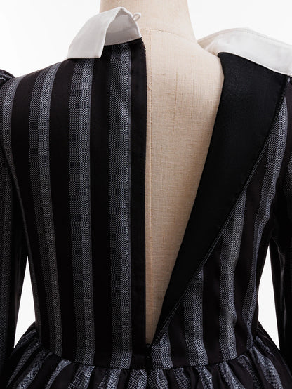 Striped Gothic Costume Dress