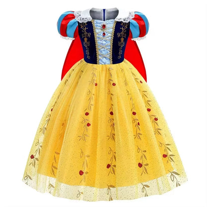 Disfraz clásico de princesa de cuento de hadas con capa extraíble