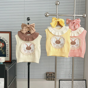 Chaleco de lana Bunny Bloom