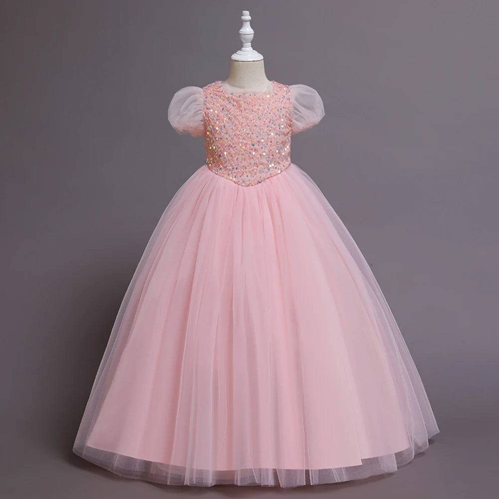Long Princess Party Dress for Girls – Candy Colors Dream Look