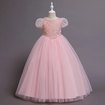 Long Princess Party Dress for Girls – Candy Colors Dream Look