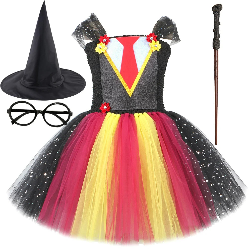 Von der Zauberschule Gryffindor inspiriertes Kostüm für Mädchen