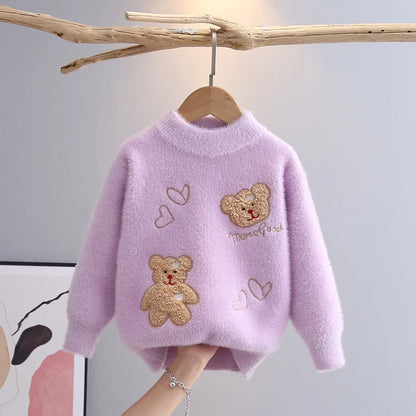 Teddy Patch Knit Sweater