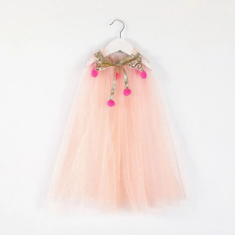 Glitter Star Princess Cape for Girls