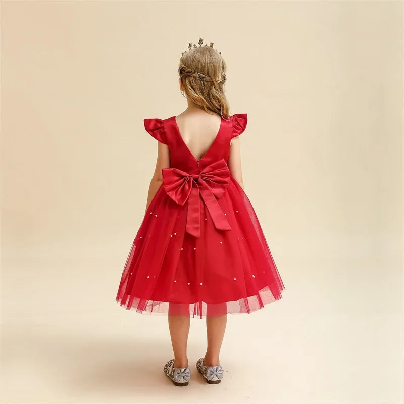 Vestido de fiesta rojo Alice para niñas