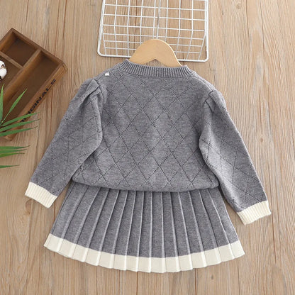Cozy Elegance Knit Set Gray