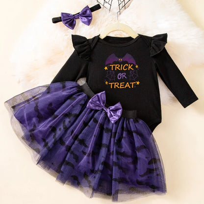 Baby Girl Halloween 3-Piece Set – "My 1st Halloween" Edition