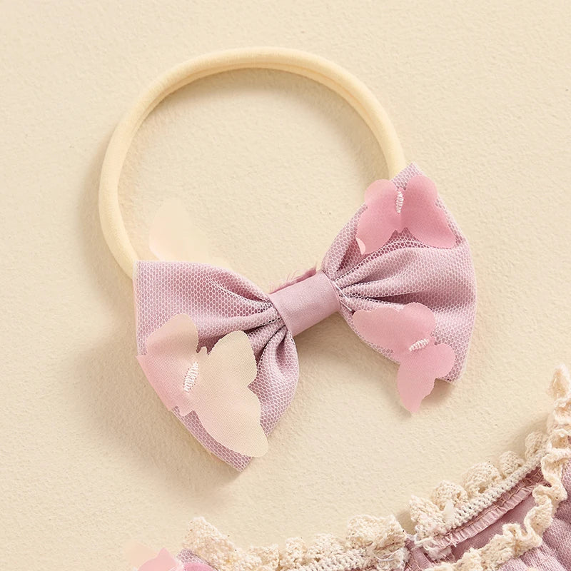 Conjunto de pelele para bebé con besos de mariposa