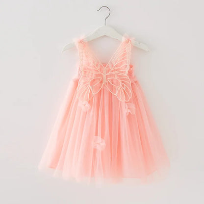 Girls’ Butterfly Fairy Dress with Wings