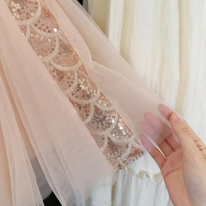 Vestido de tul brillante