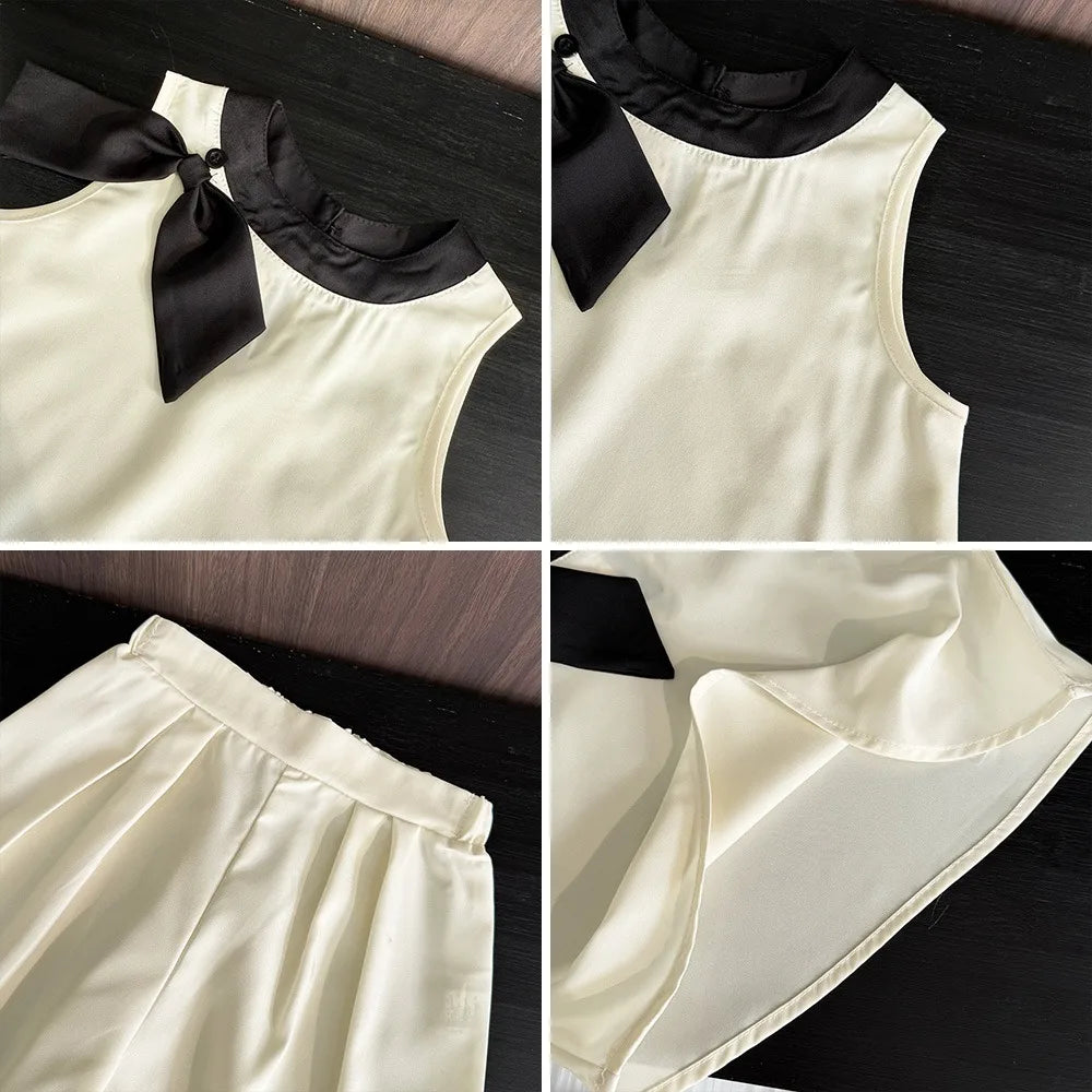 Schickes monochromes Mädchen-Set
