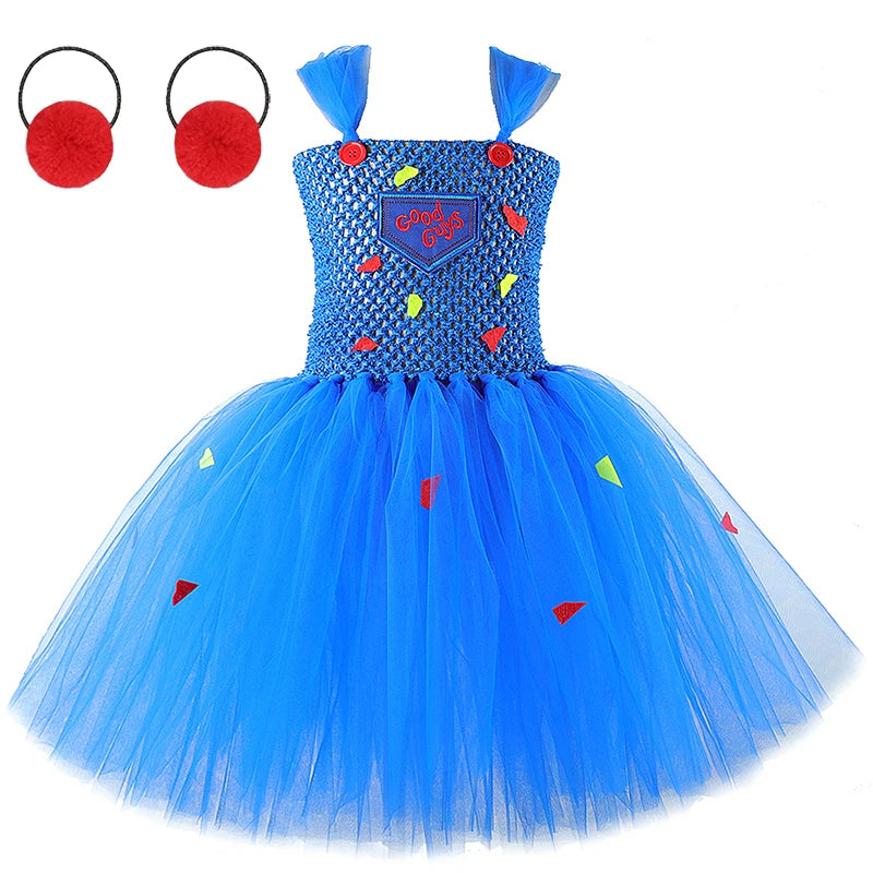 Creepy Doll Tutu Costume for Girls